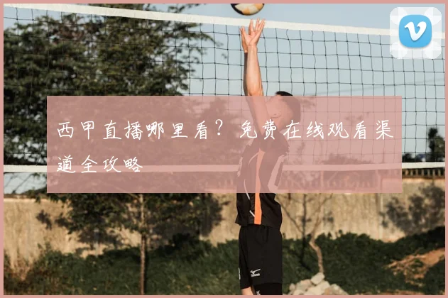 西甲直播哪里看？免费在线观看渠道全攻略
